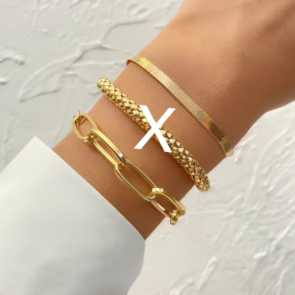 New Gold Bracelet Set